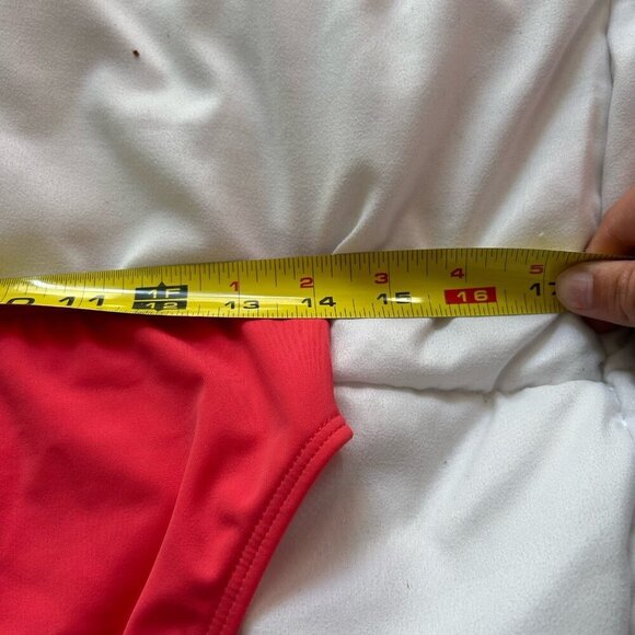 Venus Womens 12 Tankini Bikini Set Flowy Pink Coral Ruffle Y2K Summer Beach - Picture 9 of 10